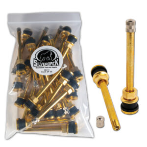 Silverback TR572 Brass Truck Tire Valve. Made with Premium Brass and EPDM Ozone Resistant Rubber. Pack of 25.